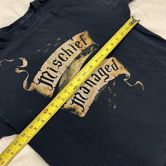 Harry Potter mischief managed  to shirt black no tags looks like size women’s L - Picture 5 of 7